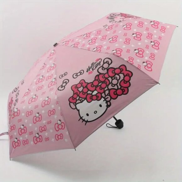 Hello Kitty Compact Manual Umbrella With UV Protection - Picture 1 of 4